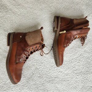 PIKOLINOS Flat Ankle Boots 8.5 Leather for Woman Size 39